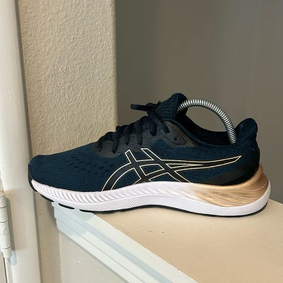 Asics Gel Excite 8 Sneakers Womens Size 9.5 WIDE Navy Blue Running Shoes - Picture 3 of 10